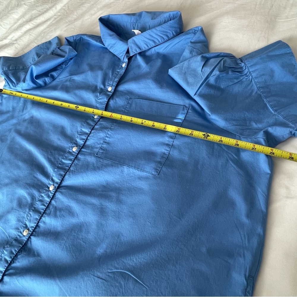 Old Navy Sky Blue Shirt Dress - Picture 7 of 13